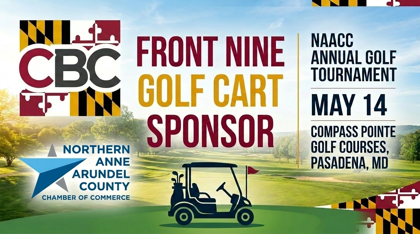 CBC Front Nine Golf Cart Sponsor — NAACC Annual Golf Tournament, May 14 at Compass Pointe Golf Courses
